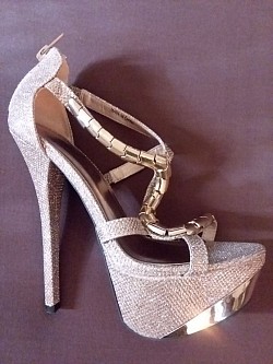 Gold Platform Stillettos 7