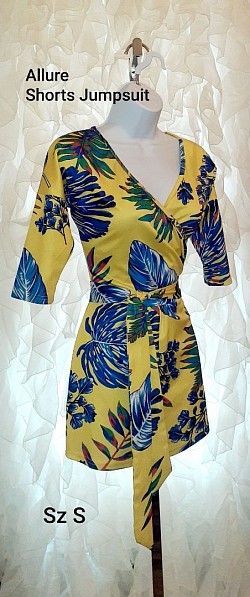 Allure Yellow Shorts Jumpsuit