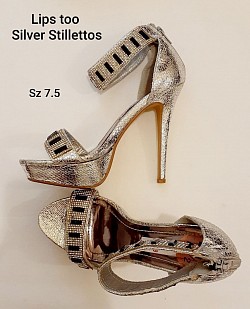 Lips Too Silver Stillettos