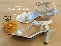 Predictions White Open Toe Sandals