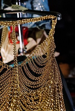 SOLD | gold chain vest/top cover