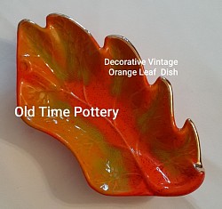 Orange Leaf Dish