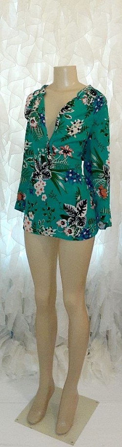 The Limited Green floral high low top XL