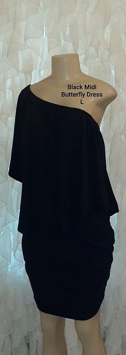 Butterfly Ruffle Summer Dress L