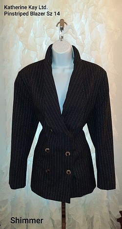 Black Pinstripe Blazer 14